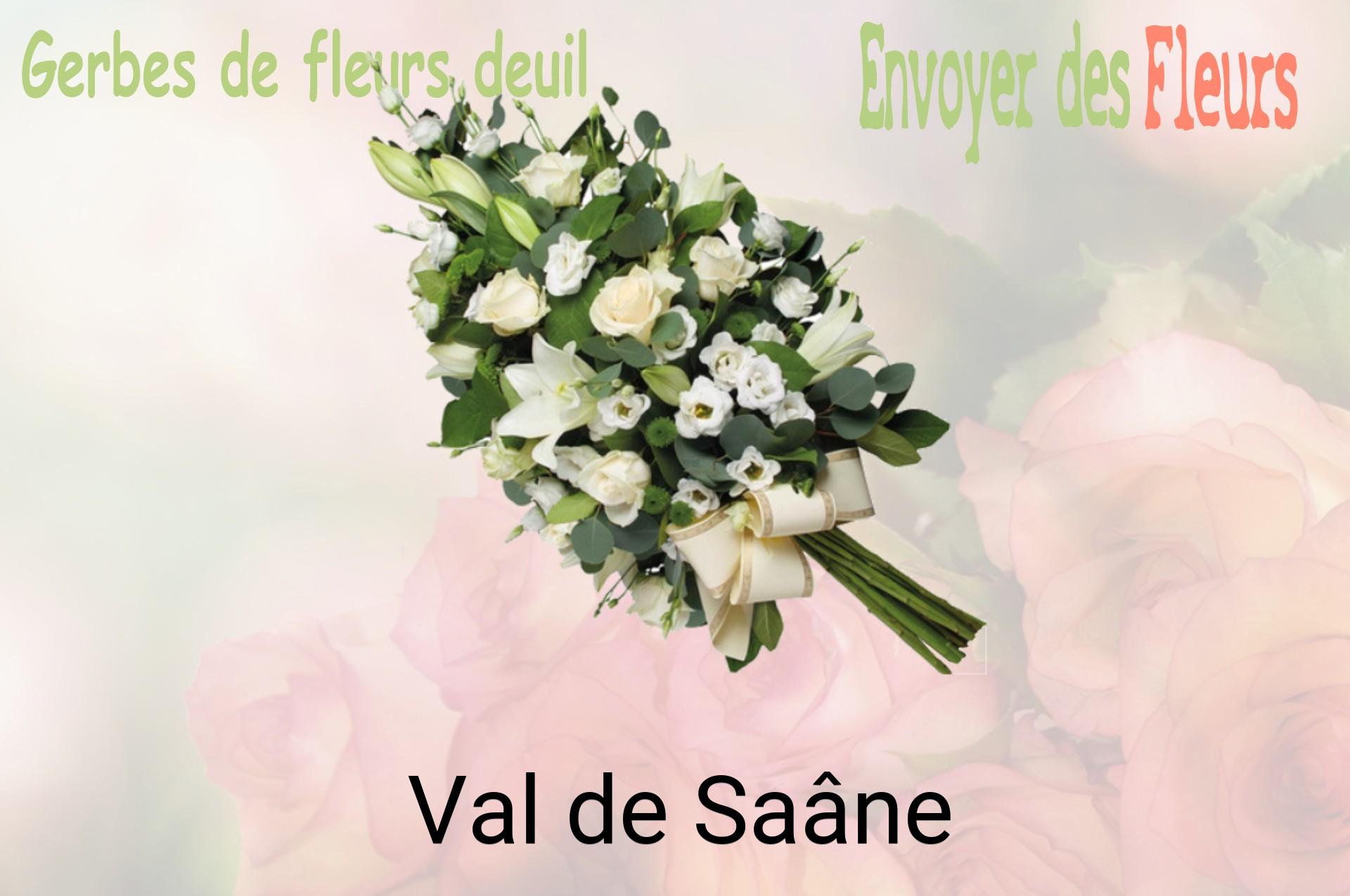 Gerbe de fleurs de deuil livrée à Val-de-Saâne
